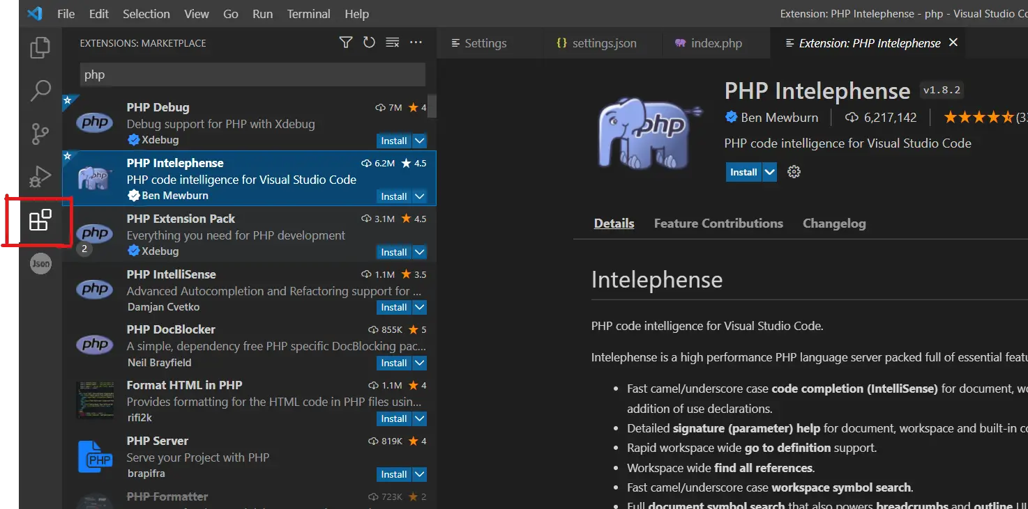 将 PHP 与 Visual Studio 代码一起使用