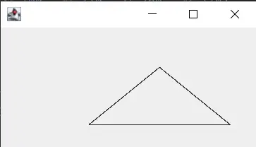 在 Java 中画一个三角形